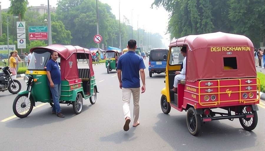 Desi Rickshaw Run - Different rickshaw types from across India Desi Rickshaw Run regional rickshaw models